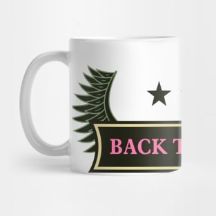 Back the pink breast cancer awareness Military tag Mug